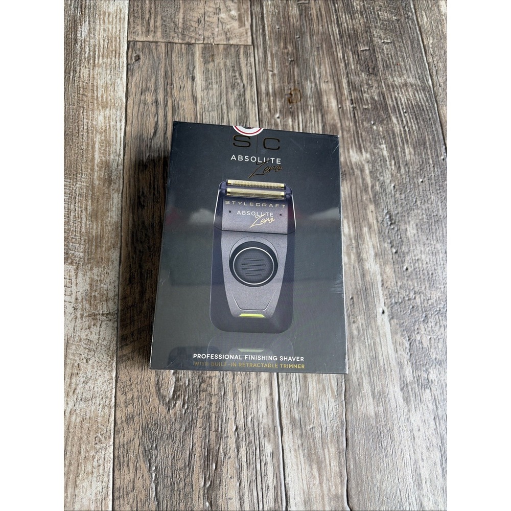 StyleCraft Absolute Zero 2-Head Foil Shaver Black Cordless USB Rechargeable Seal